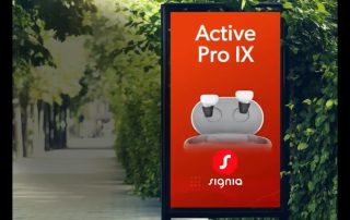 Signia lance une campagne d'affichage vidéo autour d'Active Pro IX